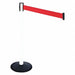 Barrier Post PVC Post Red Belt 40 in H