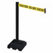 Barrier Post PVC Post Ylw/Blk Text 40inH