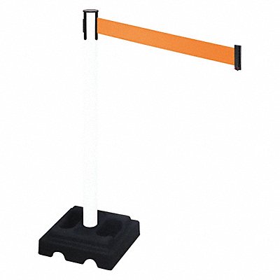 Barrier Post Blk Orange Belt 10ft Belt L