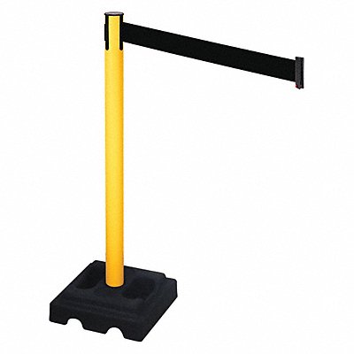 Barrier Post Black Post Blk Belt Square