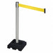 Barrier Post Satin SS Yellow Belt Square