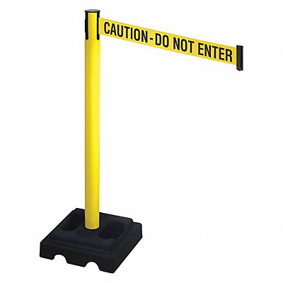 Barrier Post Black Yellow/Black Text