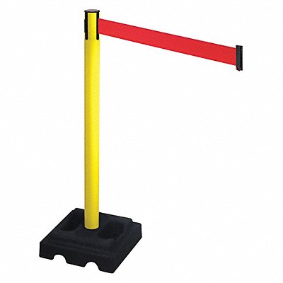 Barrier Post Square Red Belt 3in. Belt W