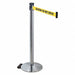 Barrier Post Gray Ylw/Blk Text 40 in H