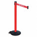 Barrier Post 40inH 2 in Belt W No Entry