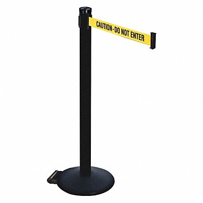 Barrier Post Ylw/Black Text 2 in Belt W