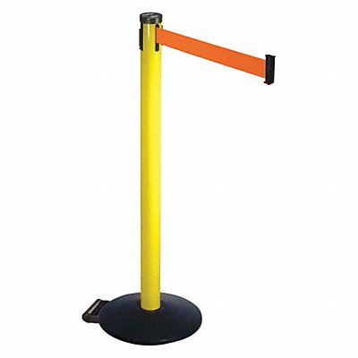 Barrier Post Black w/Wheels 2 in Belt W