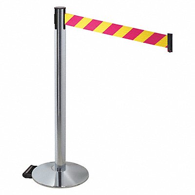 Barrier Post Gray Magenta/Yellow Belt