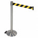 Barrier Post Gray Black/Yellow Belt