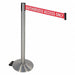 Barrier Post w/Wheels Rd/White Belt Text