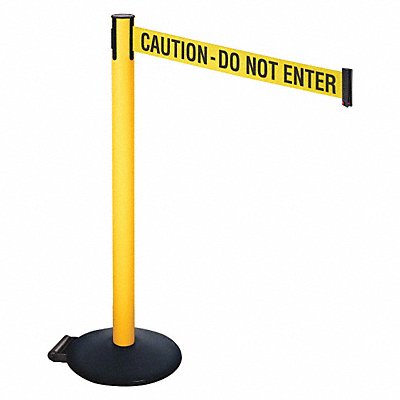 Barrier Post w/Wheels Sloped 10ft Belt L