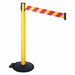 Barrier Post Magenta/Ylw Belt w/Wheels