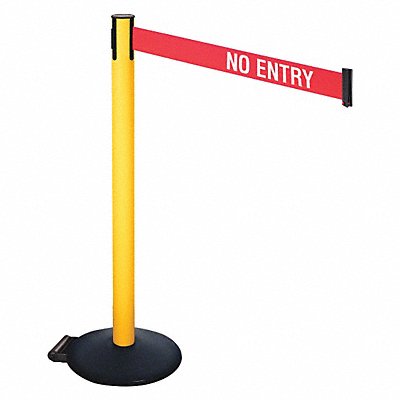 Barrier Post PVC Post w/Wheels No Entry