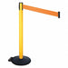 Barrier Post PVC Post Black Orange Belt