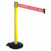 Barrier Post Black w/Wheels 40 in H