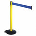 Barrier Post Black Blue Belt w/Wheels