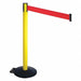 Barrier Post Black Red Belt w/Wheels