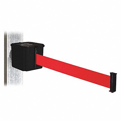 Belt Barrier Blk Magnet Red Belt 30ft L