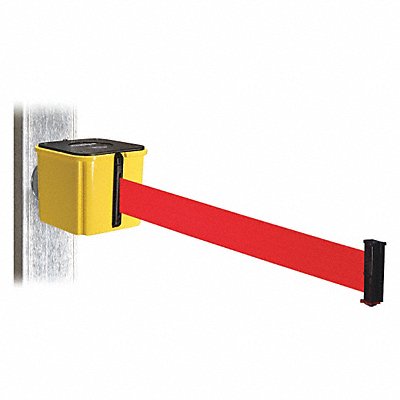 Belt Barrier Ylw Magnet Red Belt 15ft L