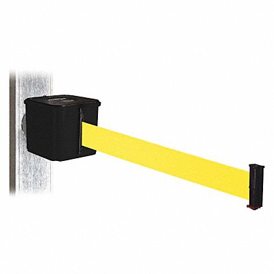 Belt Barrier Blk Magnet Ylw Belt 25ft L