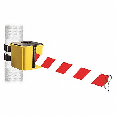 Belt Barrier Ylw Red/White Belt 15ft L