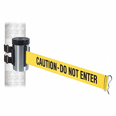 Belt Barrier Satin SS Wall Mt 2-1/2in. W