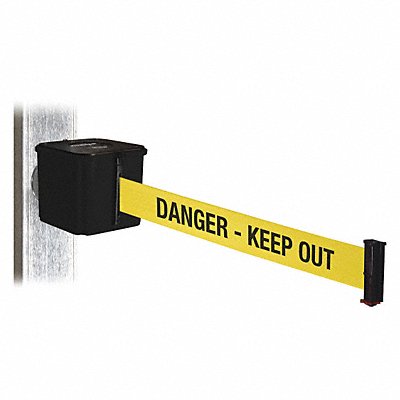 Belt Barrier Blk Magnet 20 ft Belt L