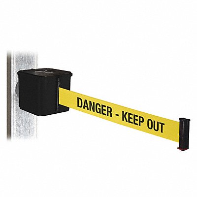 Belt Barrier Blk Magnet 25 ft Belt L