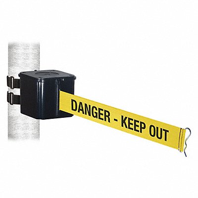 Belt Barrier Blk Wall Mt. 15 ft Belt L