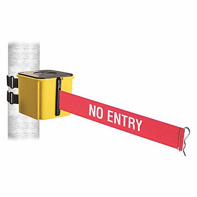 Belt Barrier Yellow 4 in H 15 ft L