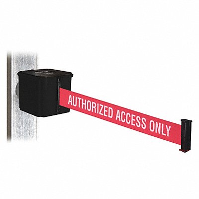 Belt Barrier Authorized Access Only 4inH