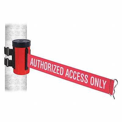 Belt Barrier Red Red/Wt Text Belt