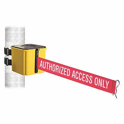 Belt Barrier Ylw Authorized Access Only