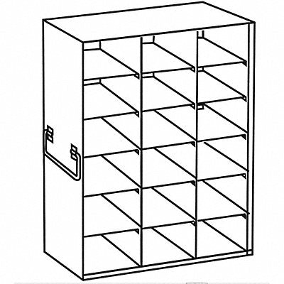 Freezer Rack Holds 18 Boxes SS