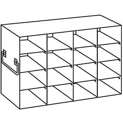 Freezer Rack for 96 Well 2in Box SS