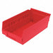 Shelf Bin Red Indstr Grd Poly 4 in