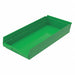 Shelf Bin Green Indstr Grd Poly 4 in