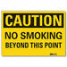 Caution Sign 10in x 14in Non-PVC Polymer