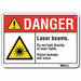 Laser Sign 7 in x 10 in Aluminum