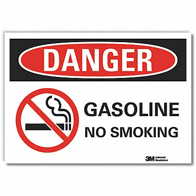 Gasoline Danger Rflctv Label 5inx7in