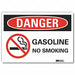 Gasoline Danger Rflctv Label 5inx7in