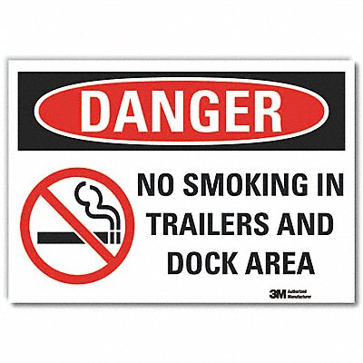 Danger Sign 7 in x 10 in Non-PVC Polymer