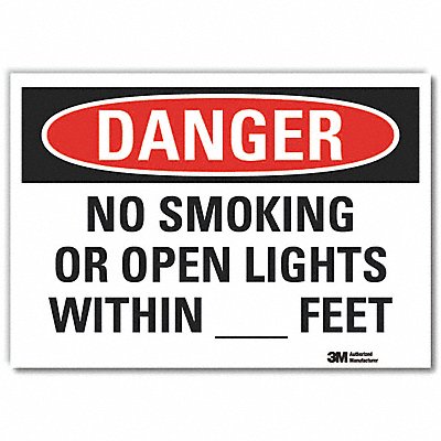 Danger Sign 7 inx10 in Non-PVC Polymer