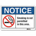 Notice Sign 10inx14in Non-PVC Polymer