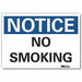 No Smoking Notice Rflct Lbl 10inx14in