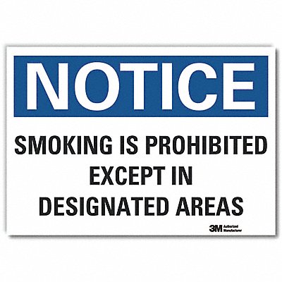 Notice Sign 10inx14in Non-PVC Polymer