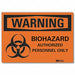 Biohazard Warning Rflctv Label 3.5inx5in