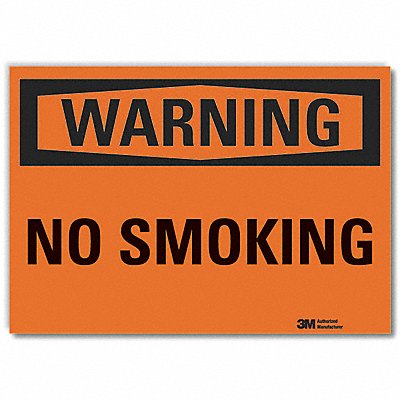 No Smoking Warning Rflctv Labl 3.5inx5in