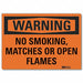 No Smoking Warning Rflct Label 3.5x5in