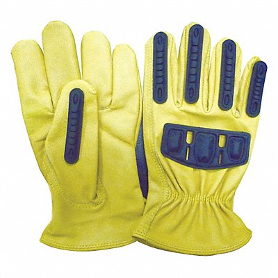 J4938 Gloves L Gold/Yellow Jersey Goatskin PR